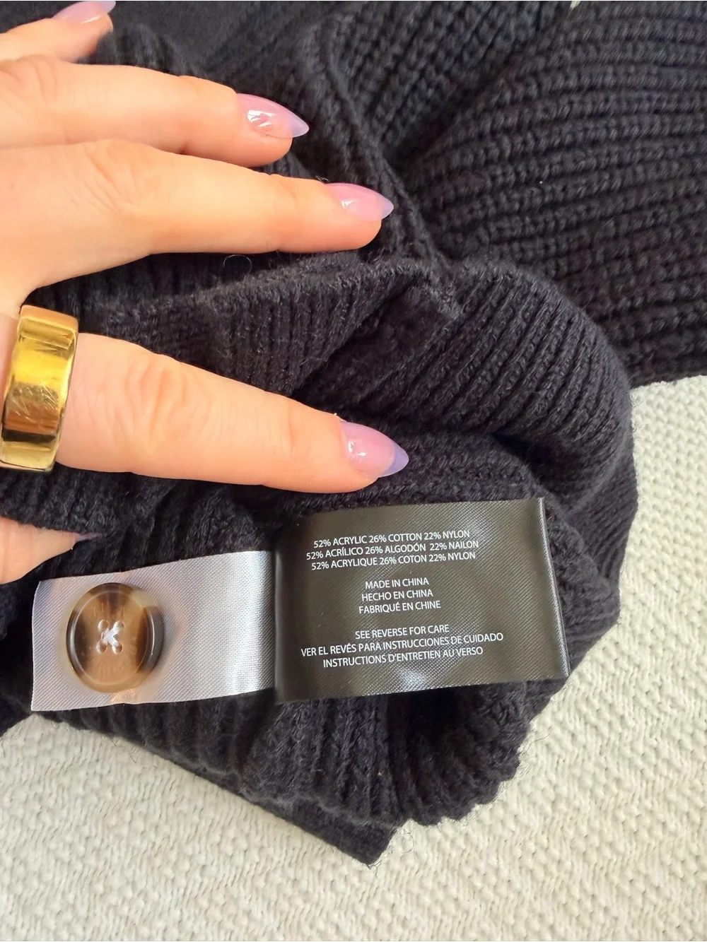 Banana Republic Classic Black Button-Up Women's Sweater Cardigan - Picture 8 of 8